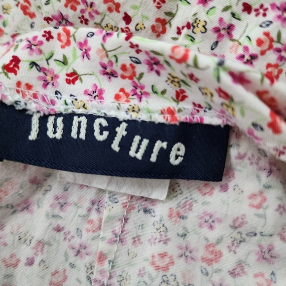 JUNCTURE x VINTAGE Y2K micro floral mini skirt size 4 - Picture 4 of 7